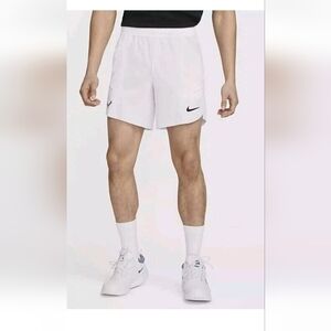 NIKE Court Rafa Nadal Dri Fit ADV White Jade Ice Tennis Shorts Mens DV2881